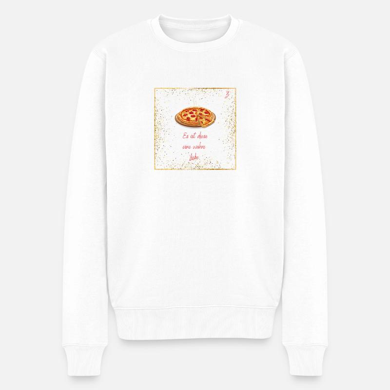 Pizza - Pull Premium bio Homme - blanc