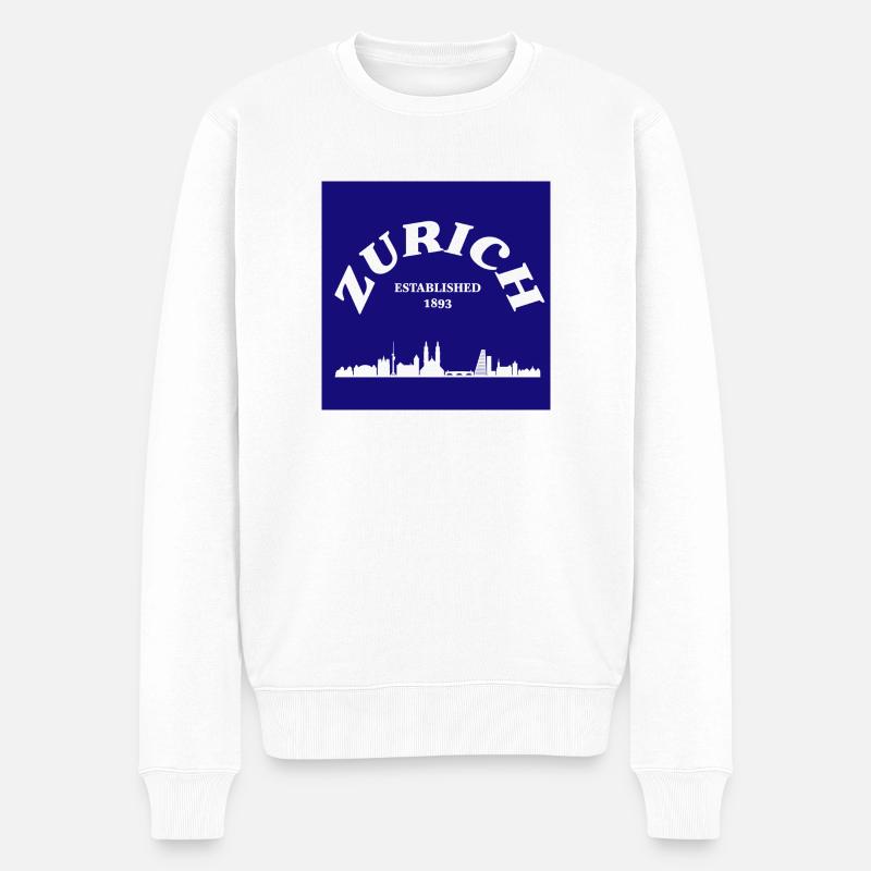 Zurich - Pull Premium bio Homme - blanc