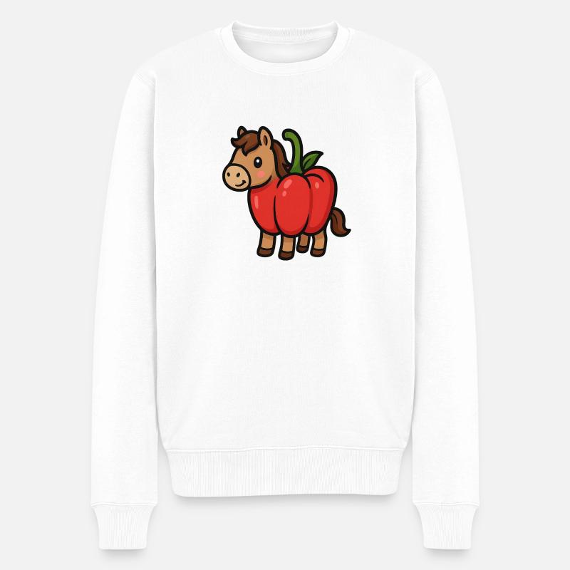 Frange au poivre - Pull Premium bio Homme - blanc