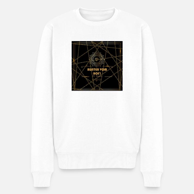 My Design - Männer Premium Bio Pullover - Weiß
