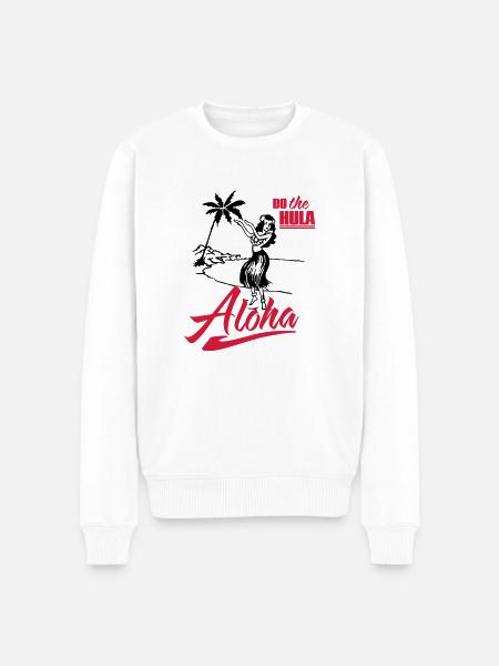 Aloha - Men's Premium Organic Jumper - white
