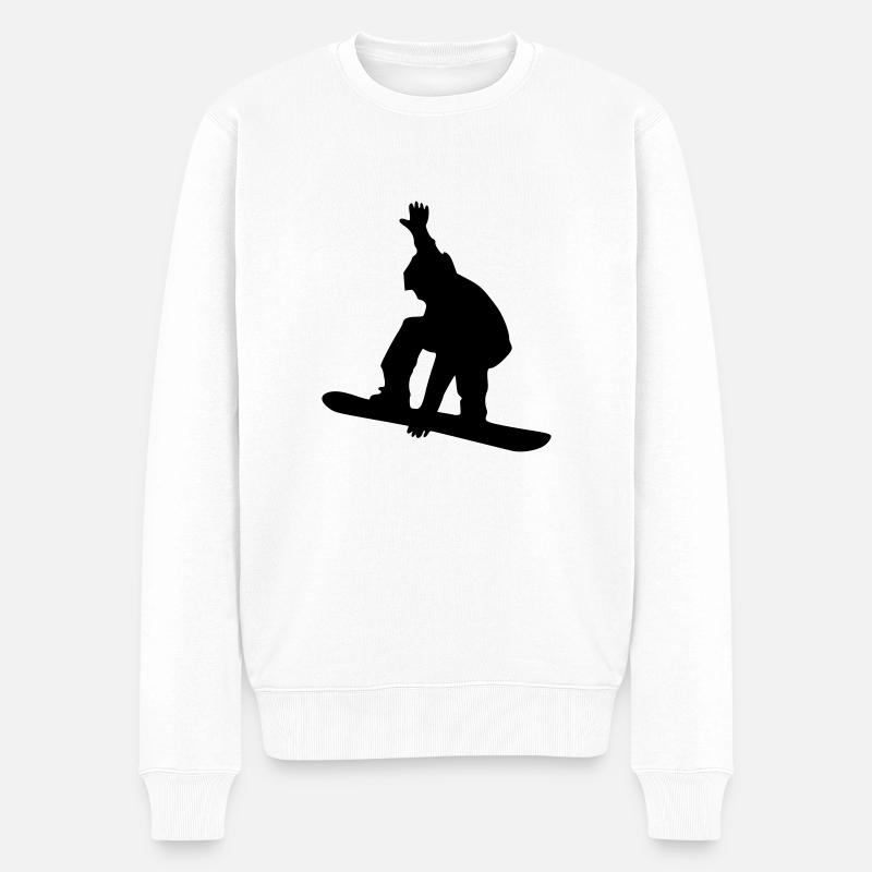 snowboard - Pull Premium bio Homme - blanc