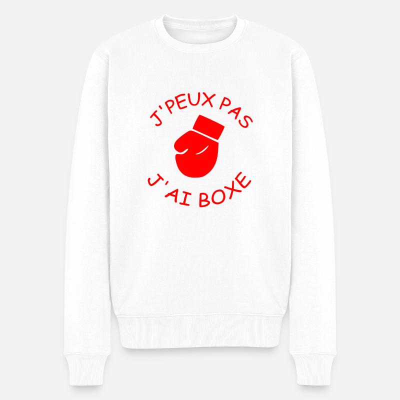 J'PEUX PAS J'AI BOXE - Pull Premium bio Homme - blanc