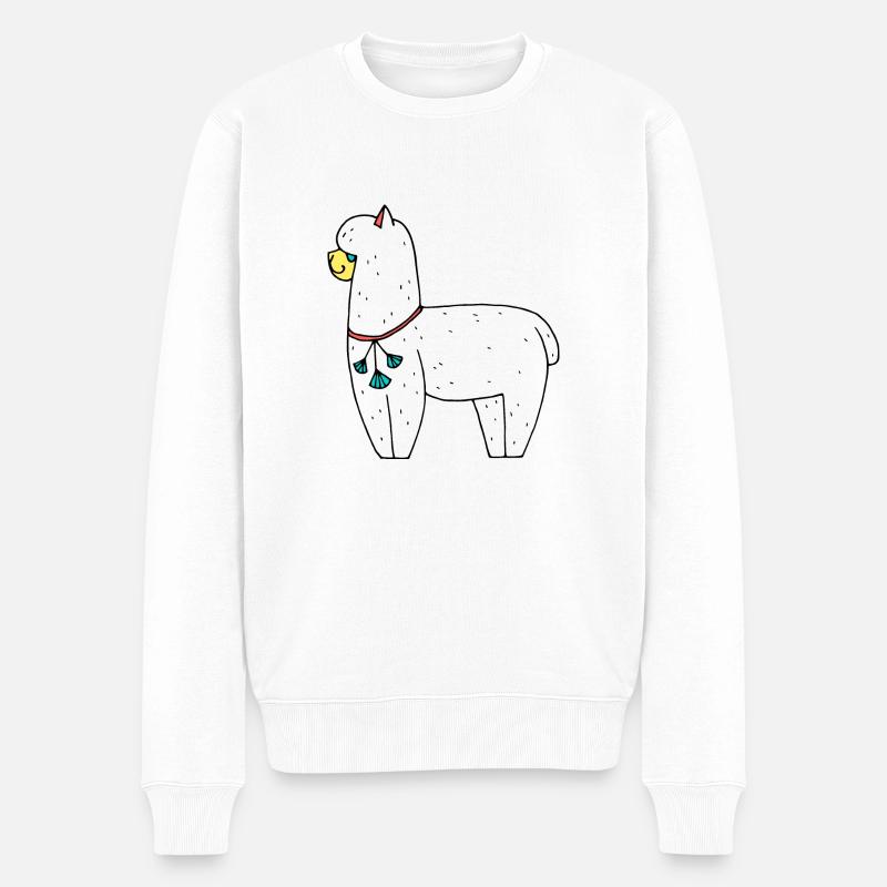 alpaga - Pull Premium bio Homme - blanc