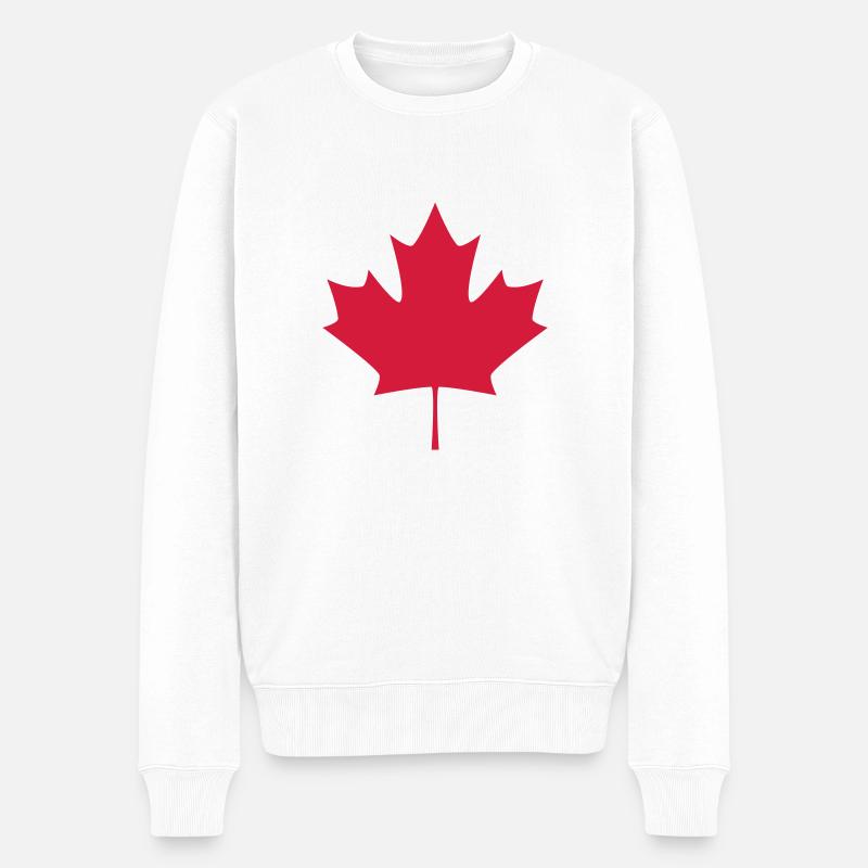 drapeau_canada2 - Pull Premium bio Homme - blanc