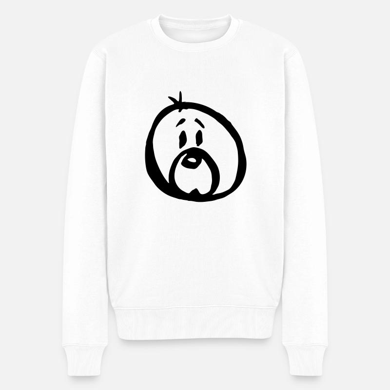 SEAL-Logo - Männer Premium Bio Pullover - Weiß