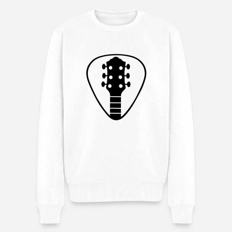 Guitare 3 - Pull Premium bio Homme - blanc