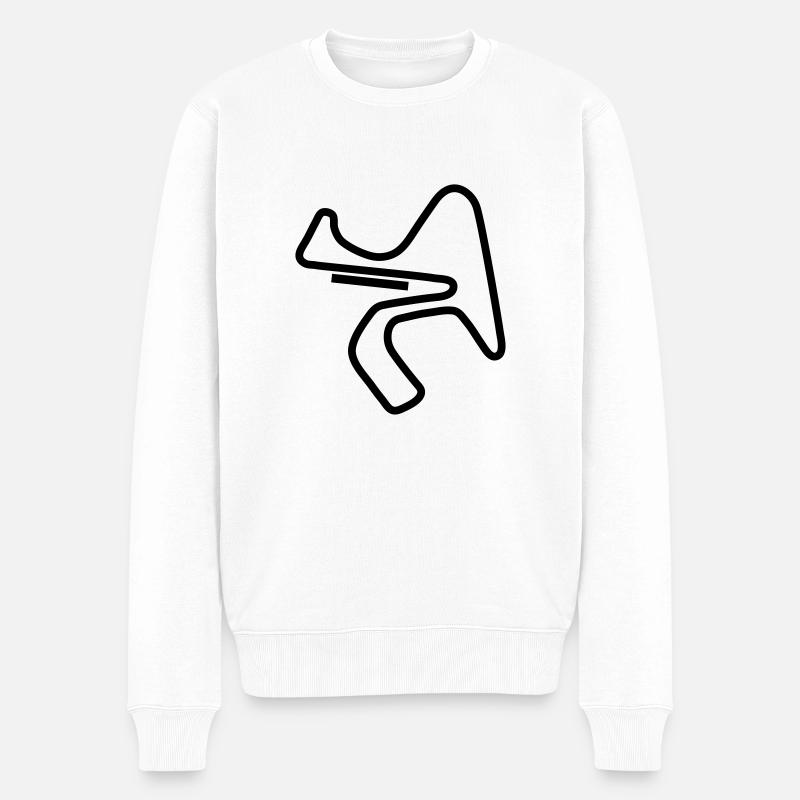 Schaltkreis spanien_c1 - Männer Premium Bio Pullover - Weiß