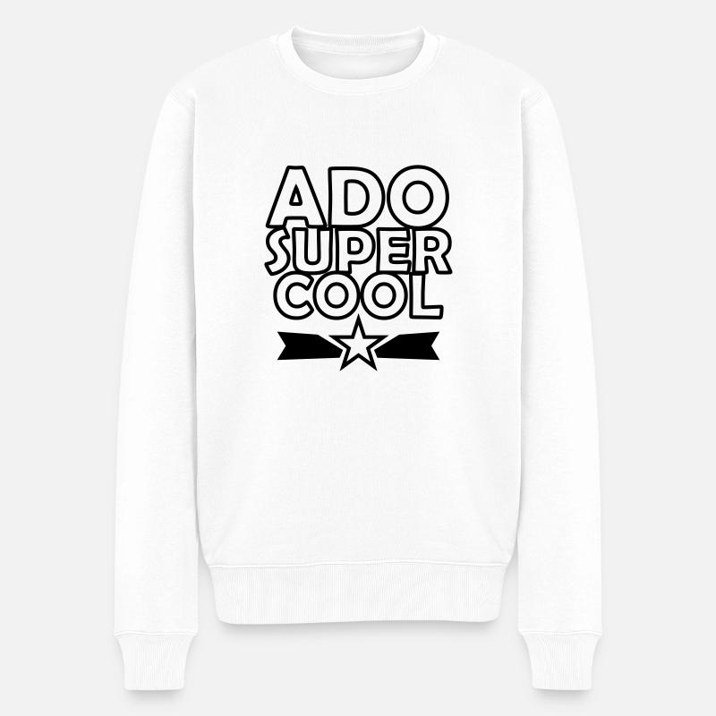 Teenager / Jugendliche / Jugendlicher / Kind - Männer Premium Bio Pullover - Weiß