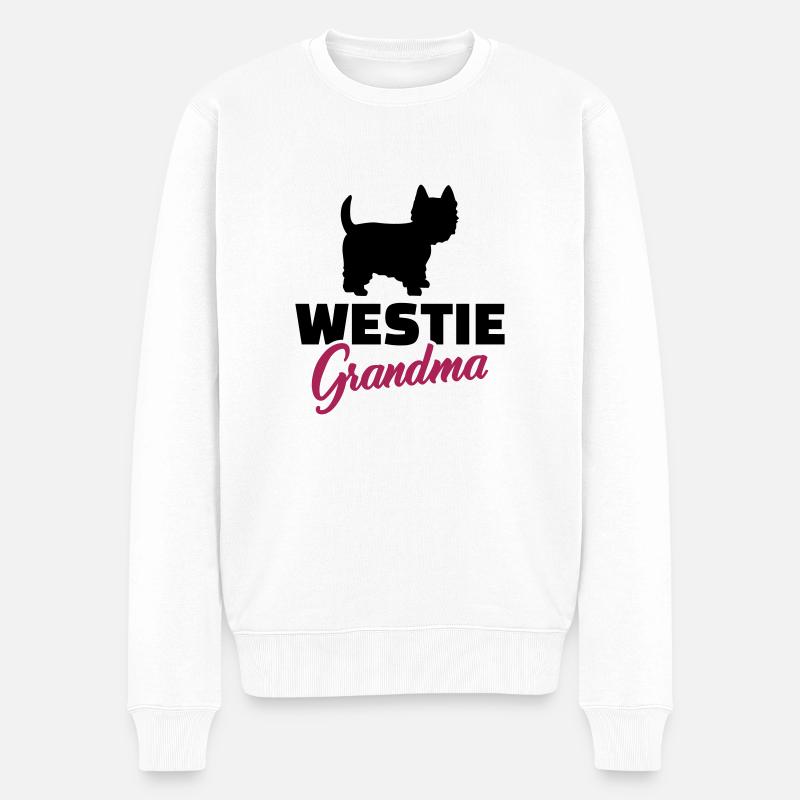 Westie - Pull Premium bio Homme - blanc