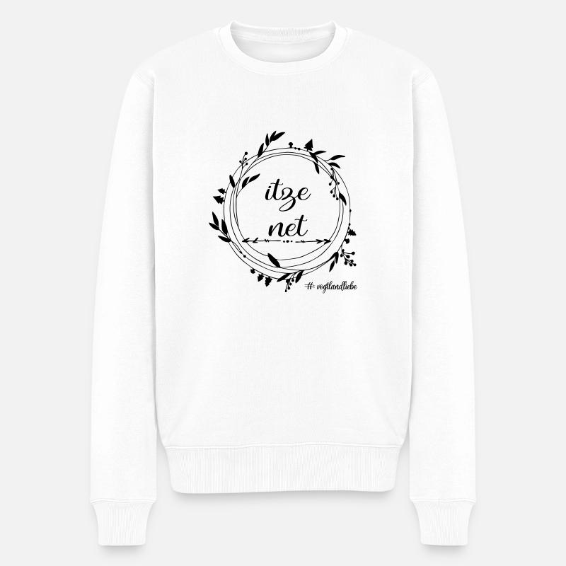 itze net - Männer Premium Bio Pullover - Weiß