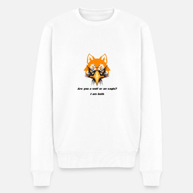 Animal - Männer Premium Bio Pullover - Weiß
