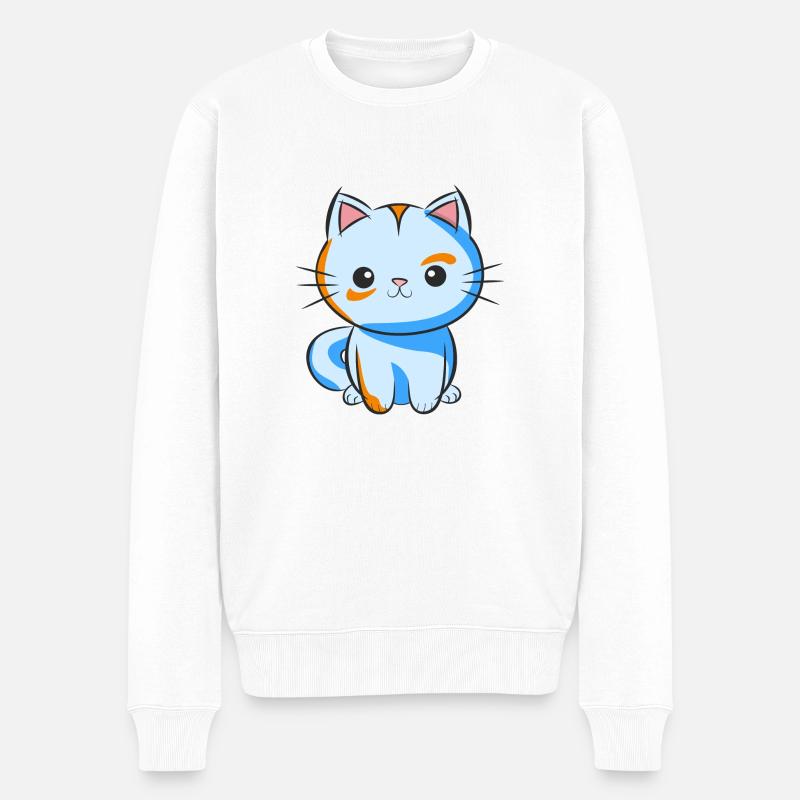 Chat - Pull Premium bio Homme - blanc
