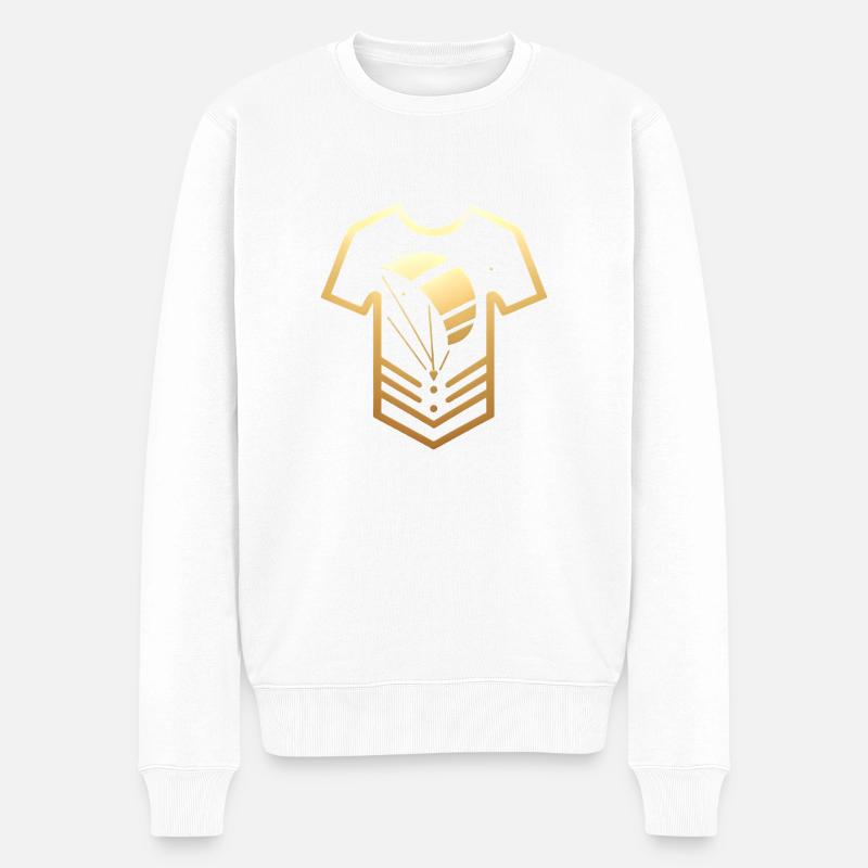 Kitesurfen - Männer Premium Bio Pullover - Weiß