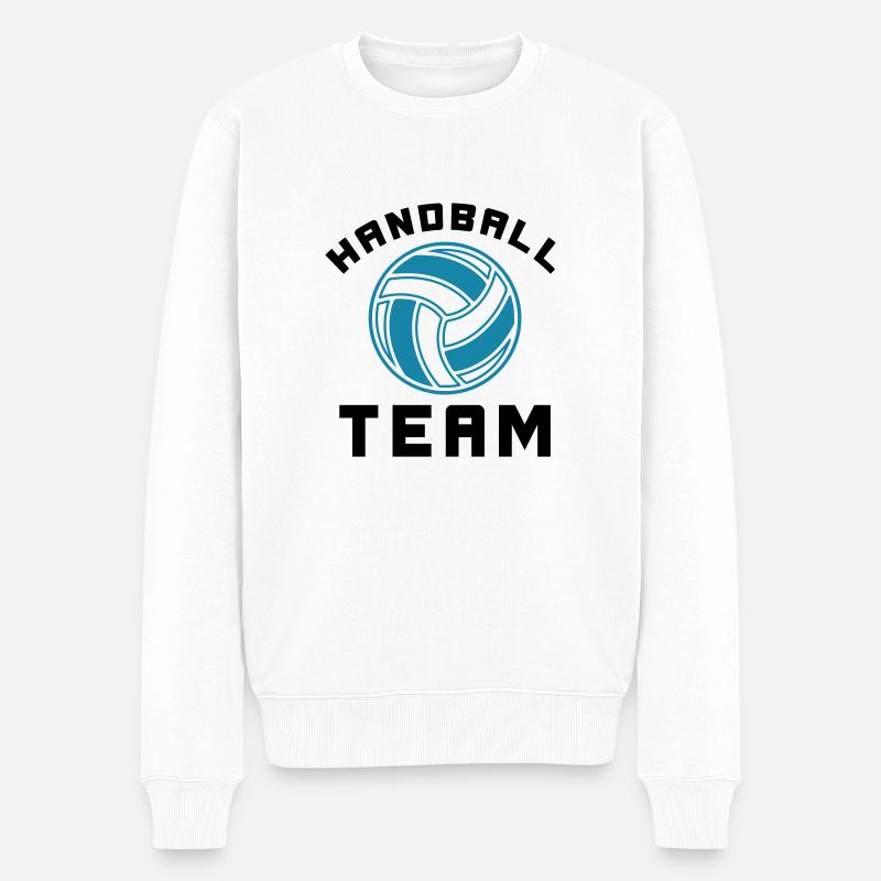 handball team - Männer Premium Bio Pullover - Weiß