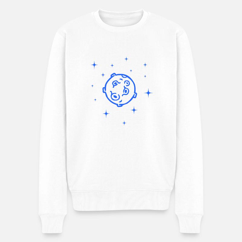 planet - Männer Premium Bio Pullover - Weiß