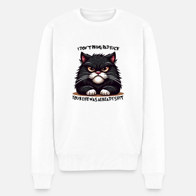 MALCHANCE - Pull Premium bio Homme - blanc