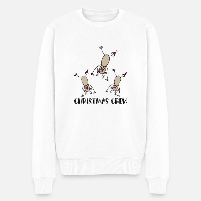 Fêter Noël en groupe - Pull Premium bio Homme - blanc