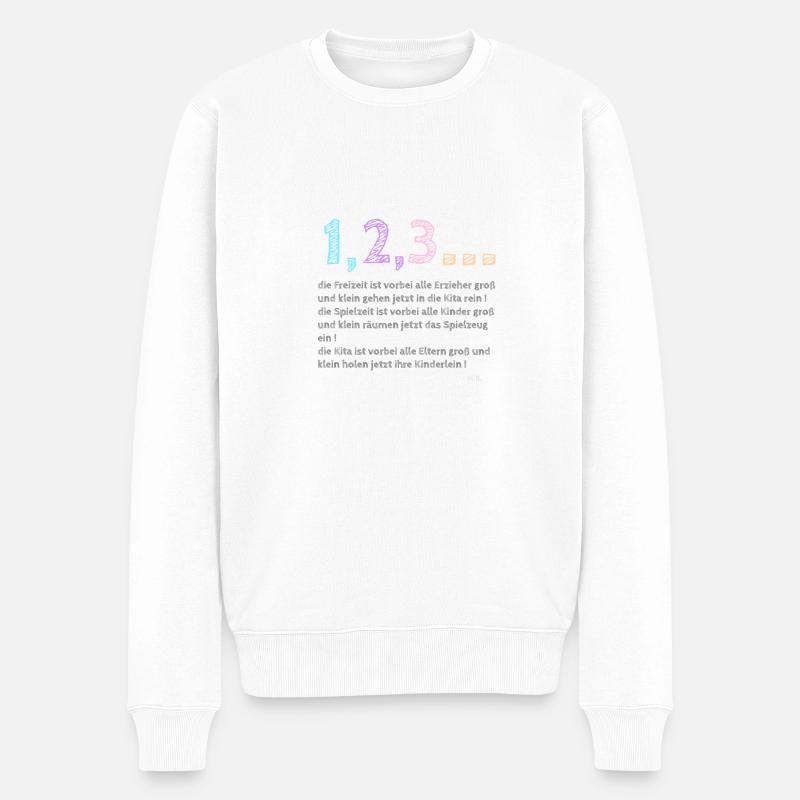 Éducateur - Pull Premium bio Homme - blanc