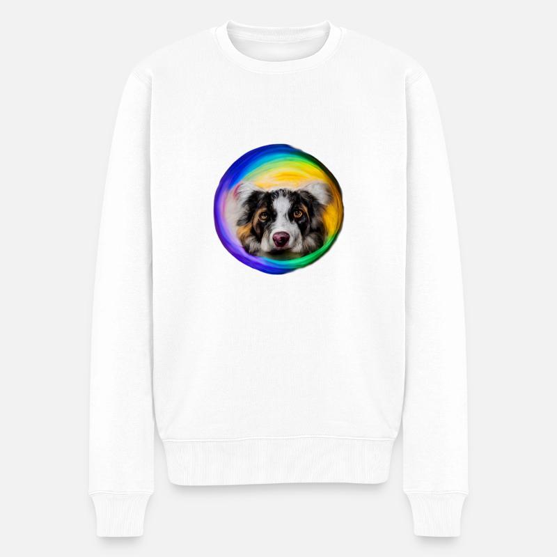 Rainbow Dog Berger Australien - Pull Premium bio Homme - blanc