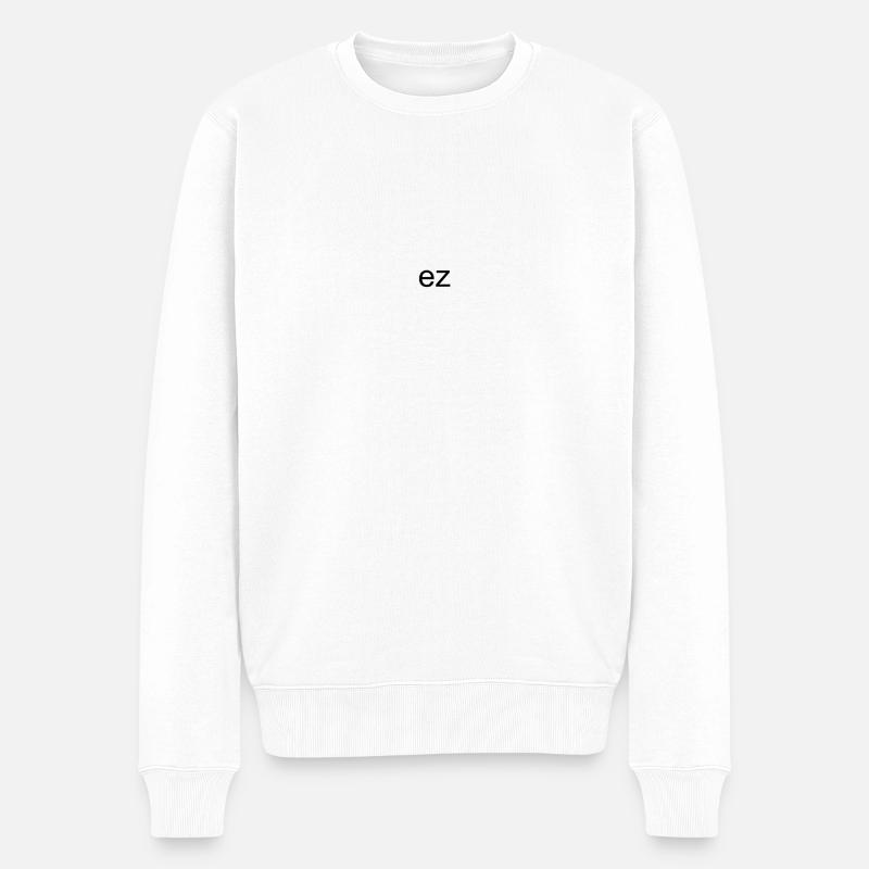 ez - Männer Premium Bio Pullover - Weiß