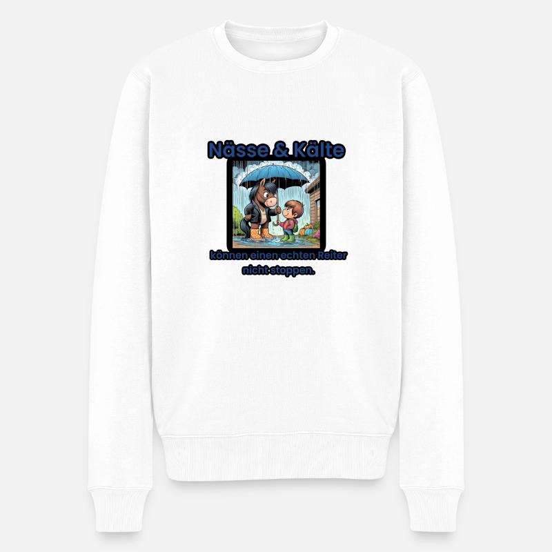Allwetter-Reiter 1 +++ - Männer Premium Bio Pullover - Weiß