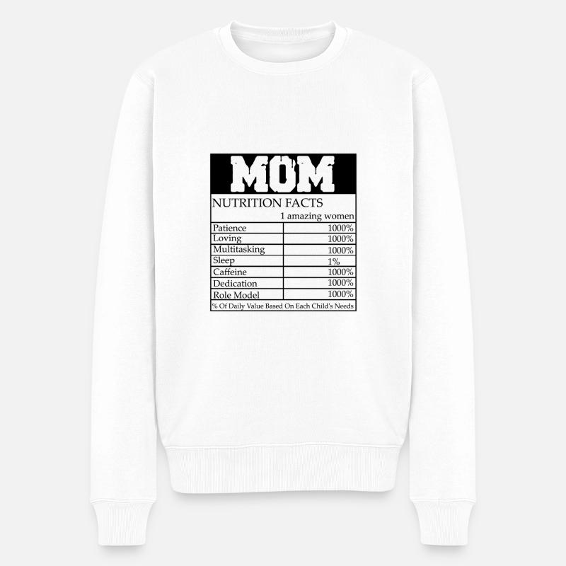 Maman - Pull Premium bio Homme - blanc