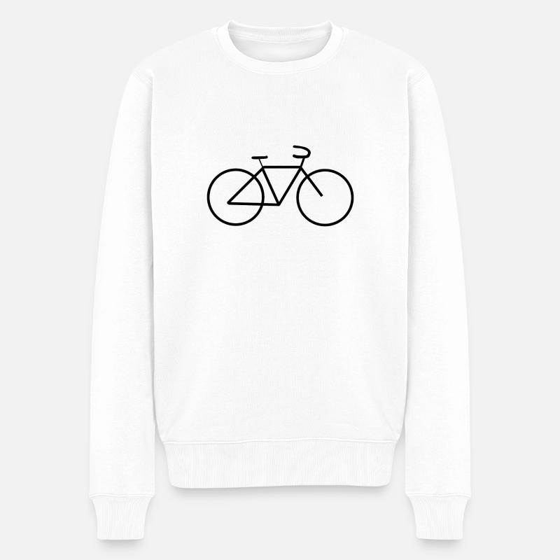 Bicyclette - Pull Premium bio Homme - blanc