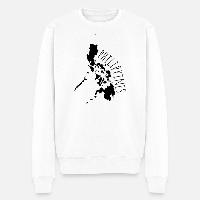 Philippines - Männer Premium Bio Pullover - Weiß