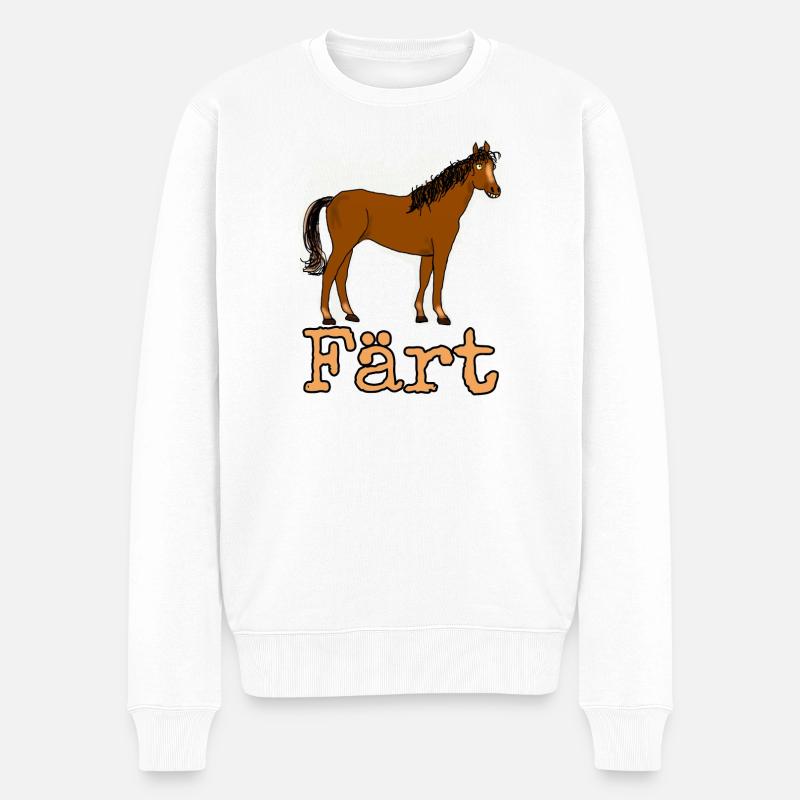 Färt - Männer Premium Bio Pullover - Weiß