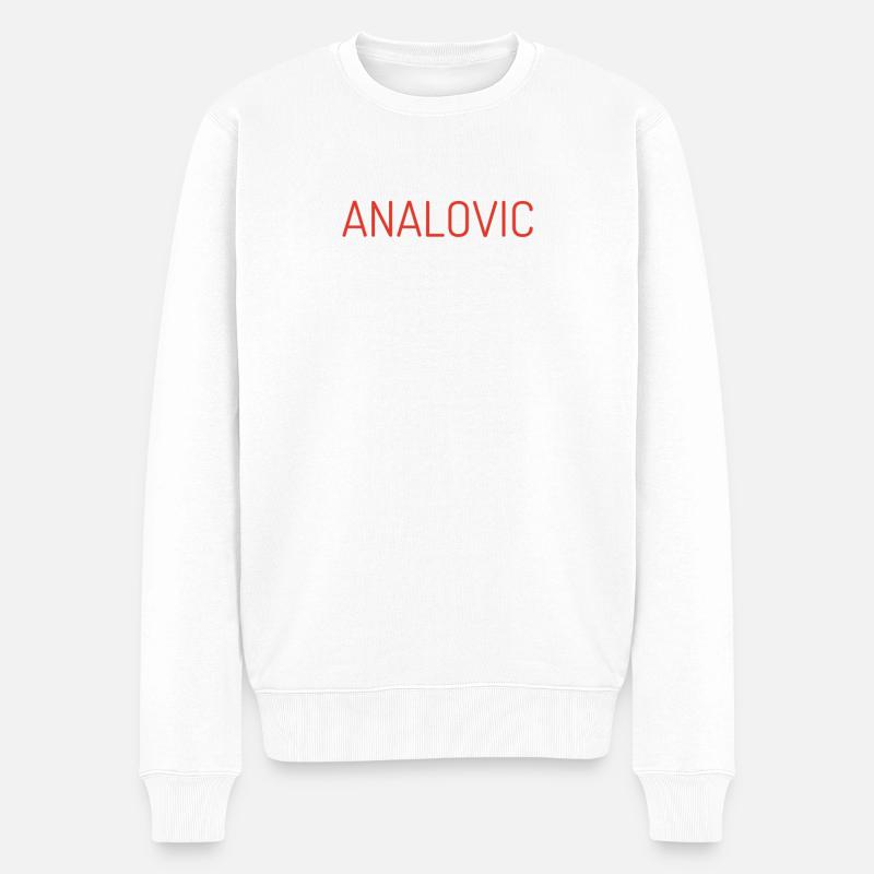 Analovic - Pull Premium bio Homme - blanc