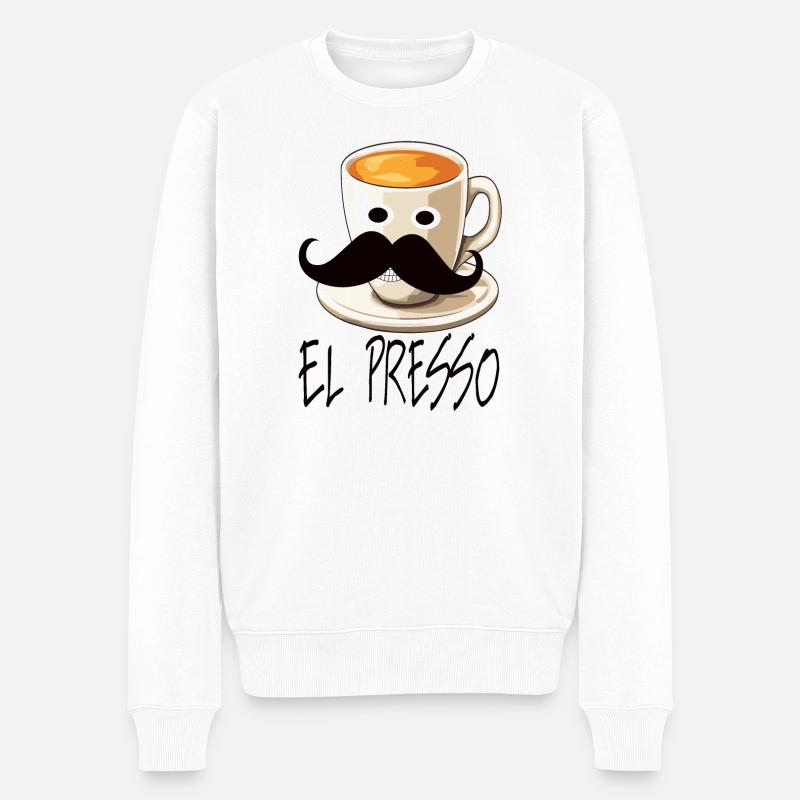 Expresso - Pull Premium bio Homme - blanc