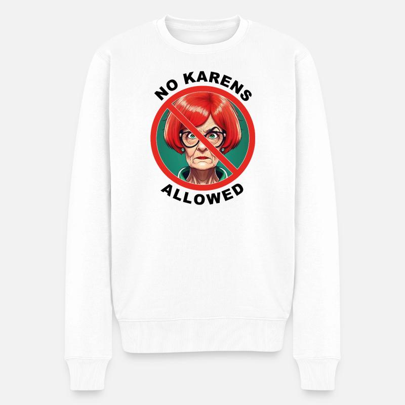 Karen_Ai-image_Tshirt_Luuks - Männer Premium Bio Pullover - Weiß