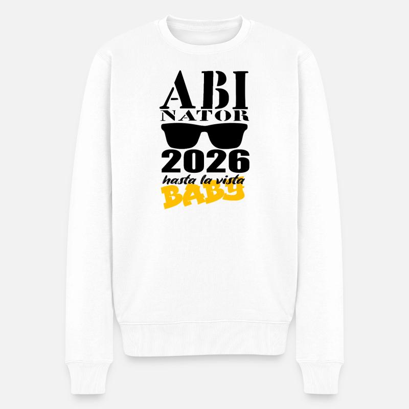 ABInator 2026 - Männer Premium Bio Pullover - Weiß