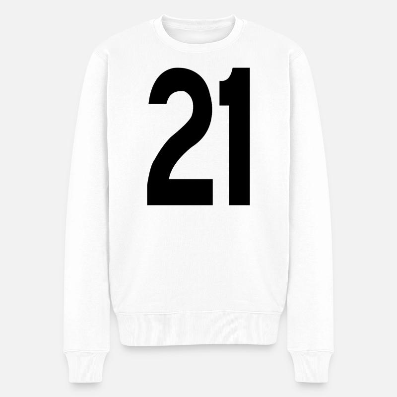 21 - Pull Premium bio Homme - blanc