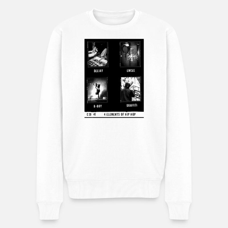 4 Éléments hip-hop - Pull Premium bio Homme - blanc