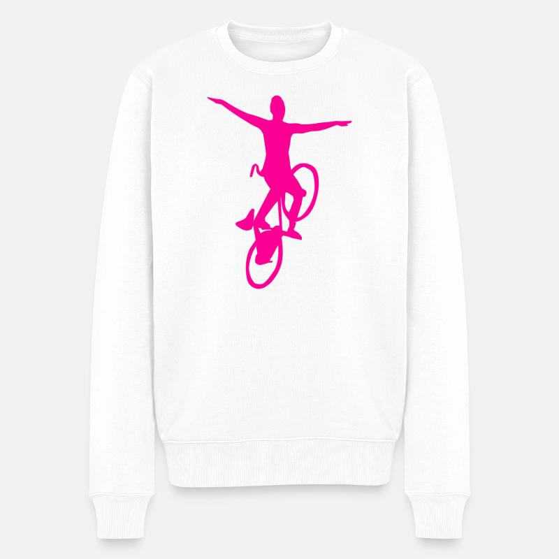 Kunstrad, Kunstradfahren, Hallenradsport - Männer Premium Bio Pullover - Weiß