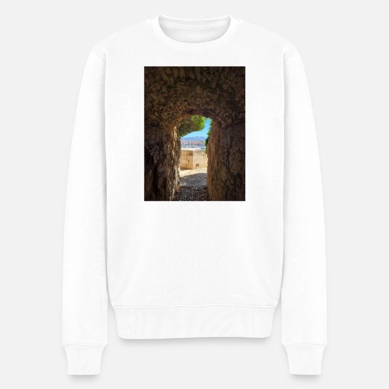 Voie d'ocre vers le littoral - Pull Premium bio Homme - blanc