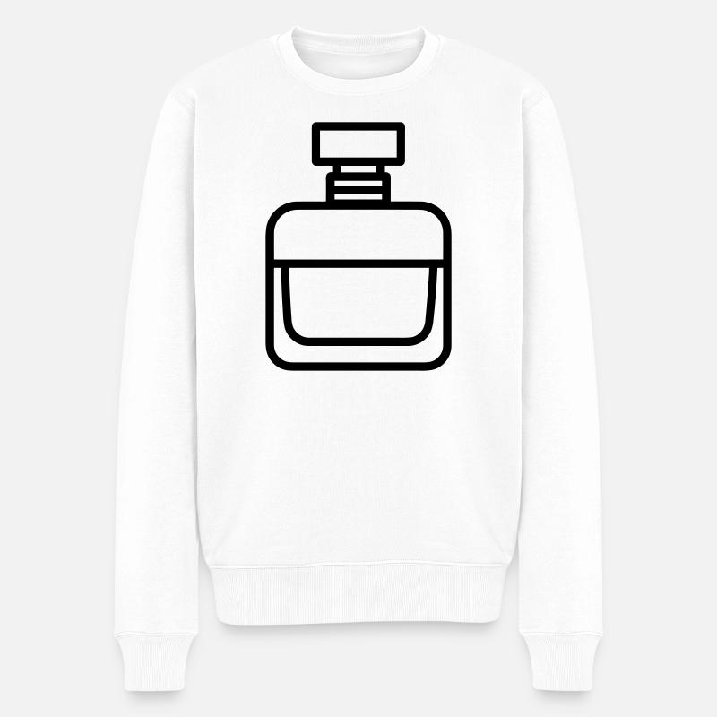 Parfümflasche - Männer Premium Bio Pullover - Weiß
