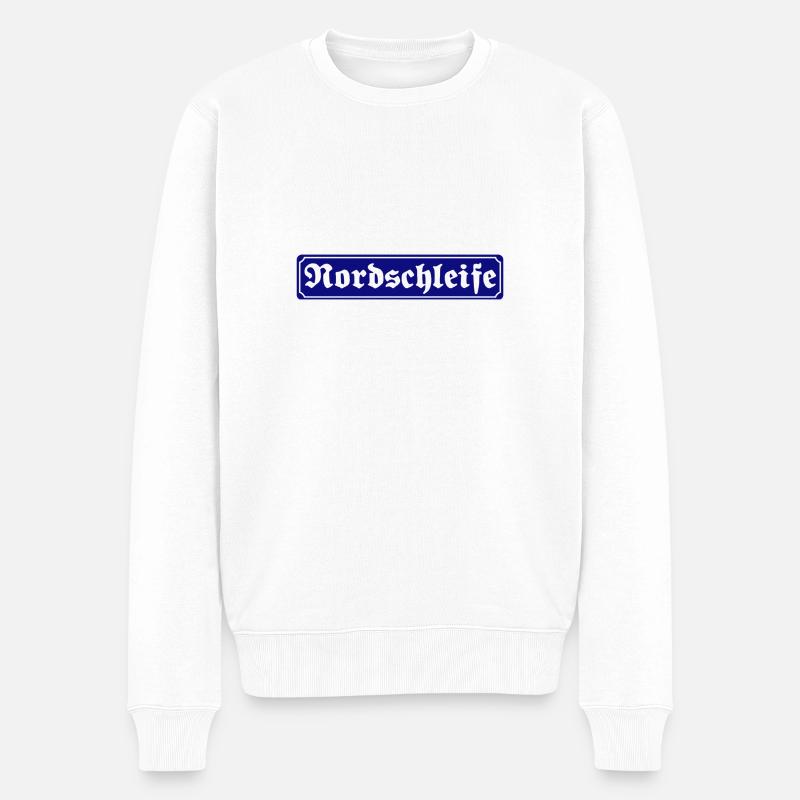 Nordschleife - Männer Premium Bio Pullover - Weiß