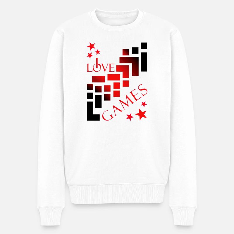 Jeux de joueurs - Pull Premium bio Homme - blanc