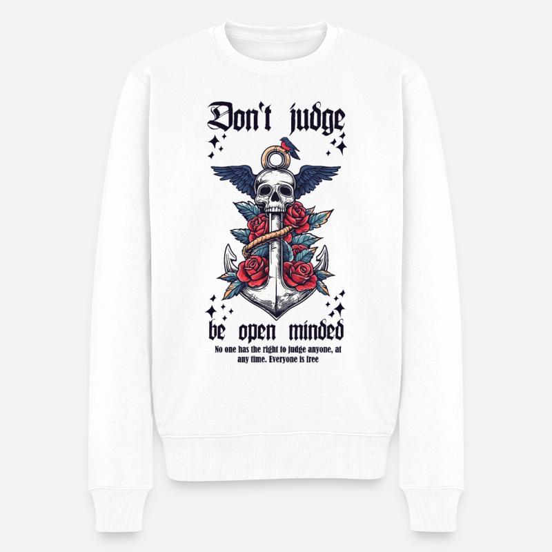 Ne jugez pas - Pull Premium bio Homme - blanc
