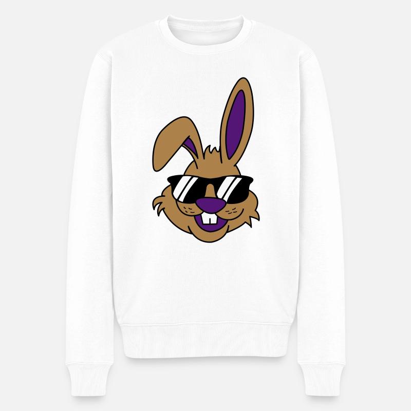 lapin cool - Pull Premium bio Homme - blanc