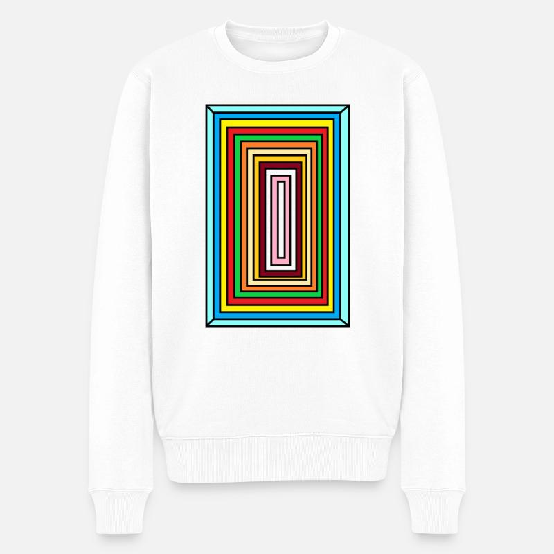 illusion - Männer Premium Bio Pullover - Weiß