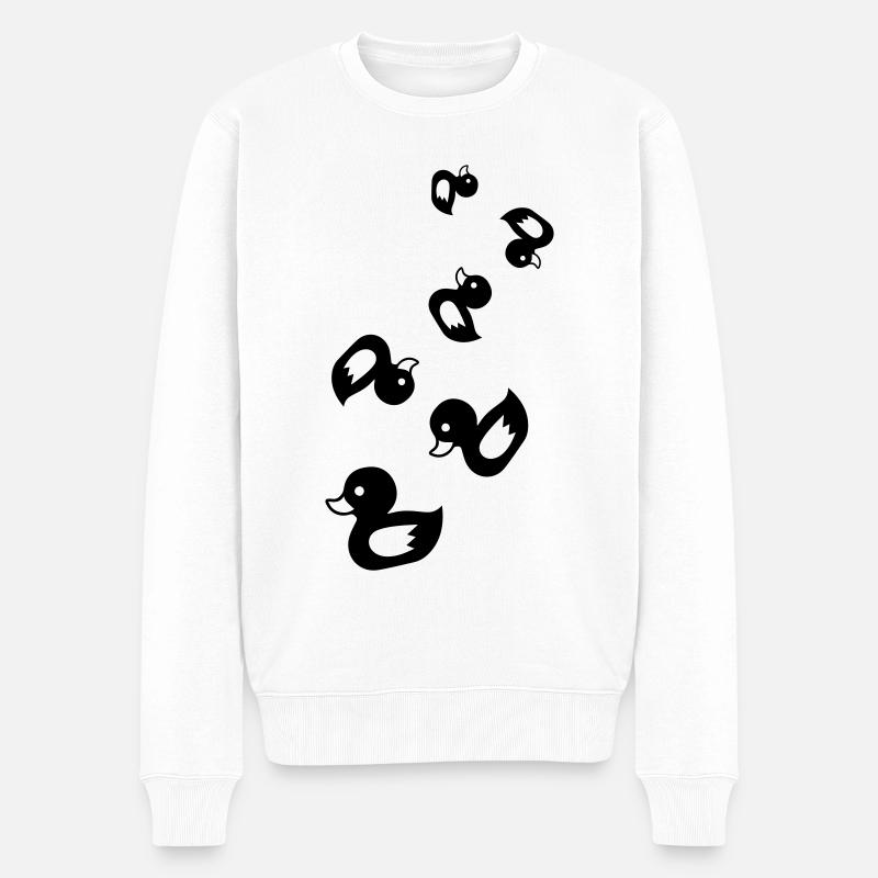Icône de canard - Pull Premium bio Homme - blanc