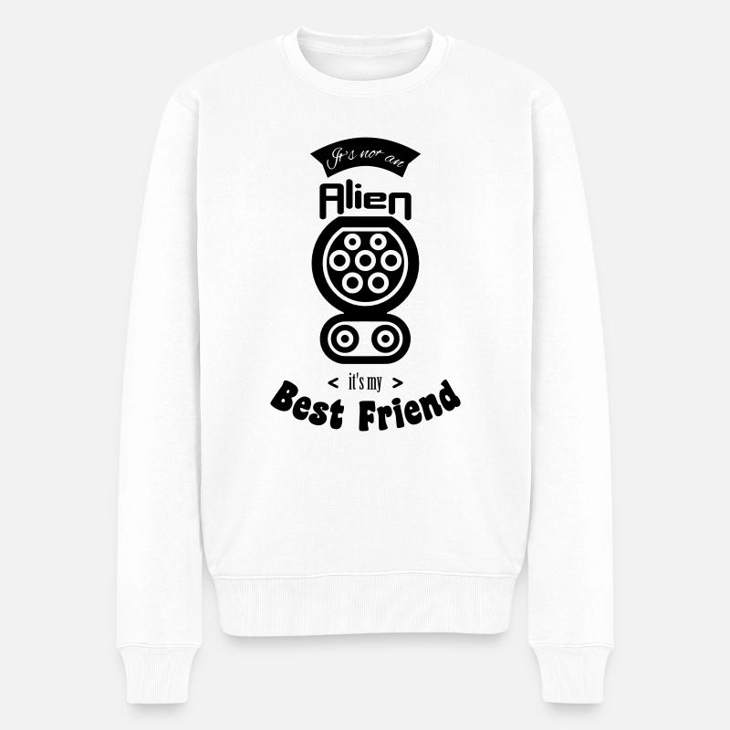 It is not an alien - Männer Premium Bio Pullover - Weiß