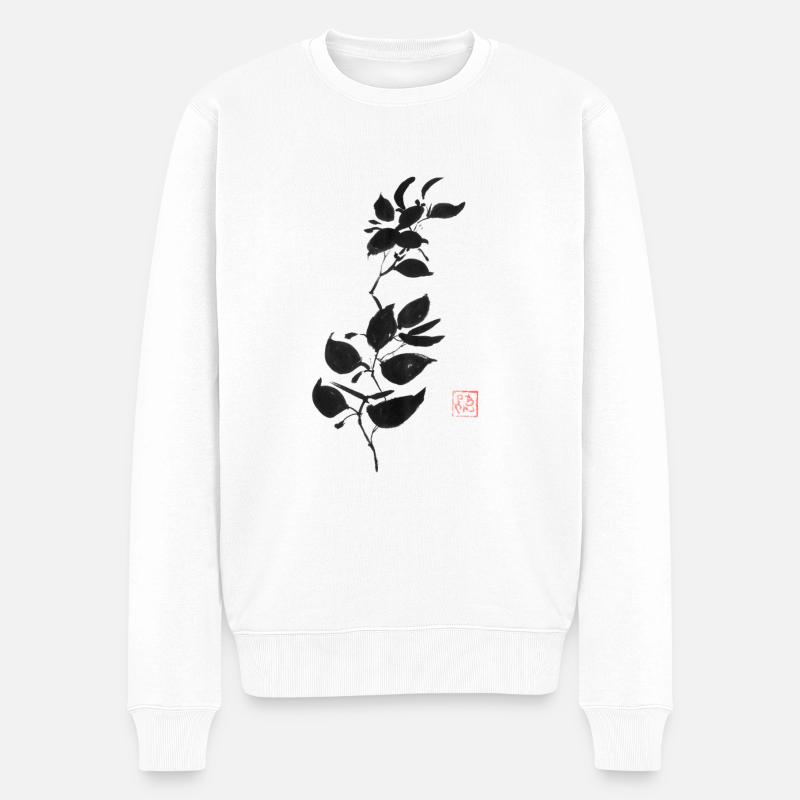 branch - Pull Premium bio Homme - blanc