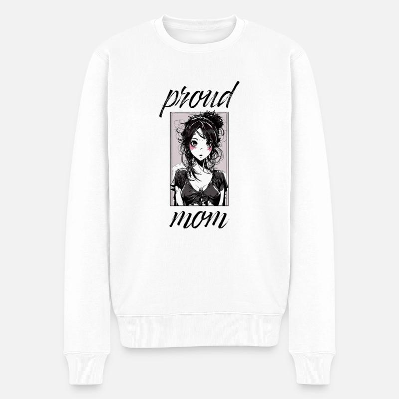 MAMAN FIGUEUSE - Pull Premium bio Homme - blanc