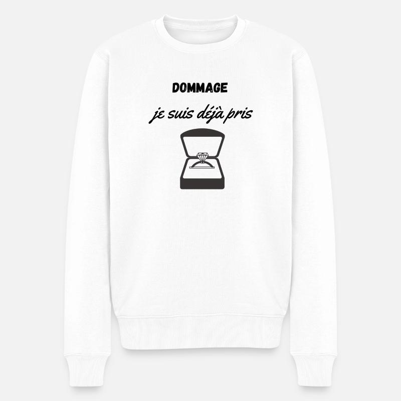 Déjà pris - Pull Premium bio Homme - blanc