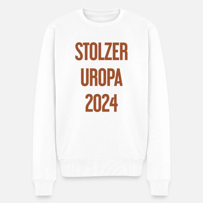 Stolzer Uropa 2024 - Männer Premium Bio Pullover - Weiß